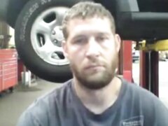 Str8 Car Mechanic Takes Cum Break