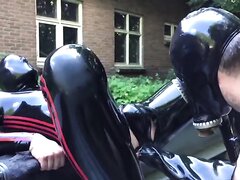 Fisting in rubber - video 2