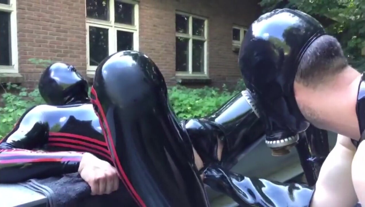 Fisting in rubber - video 2