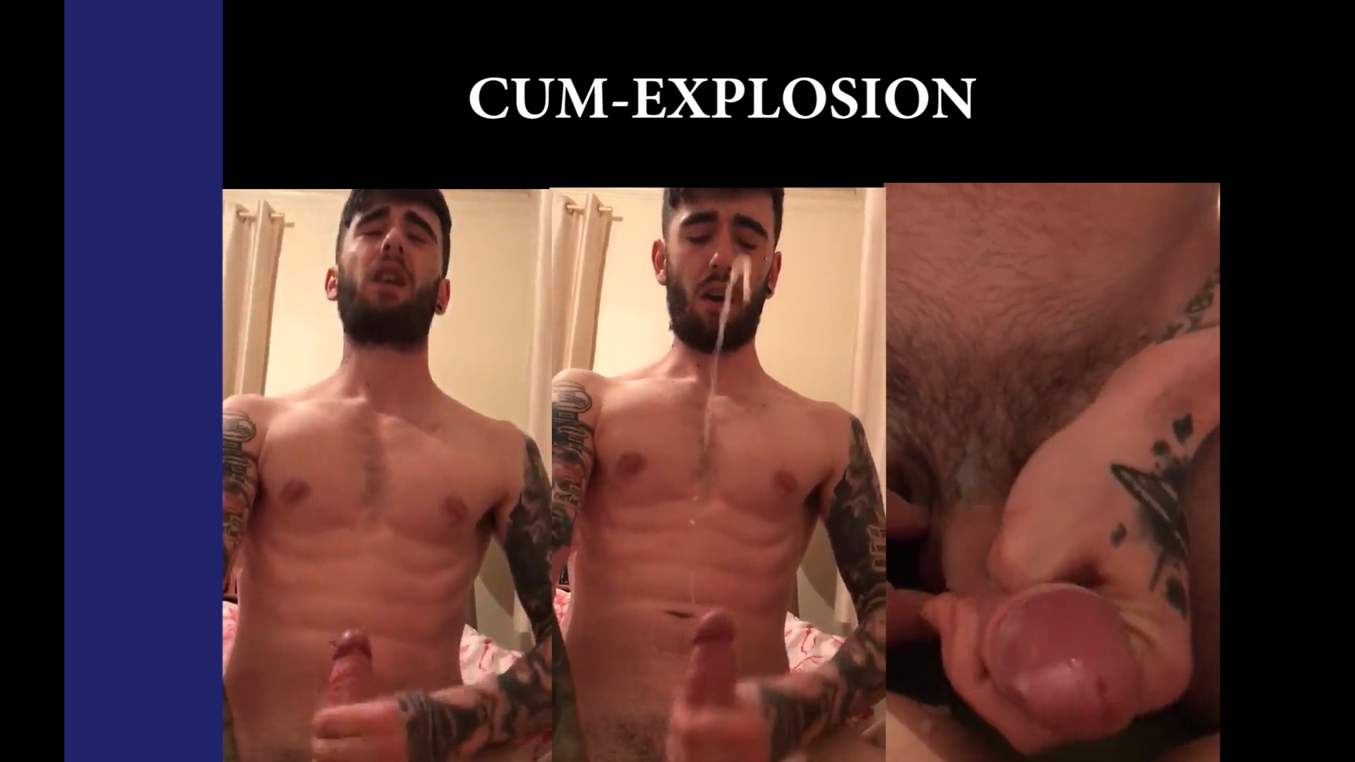 Tattooed Guy With CUM-EXPLOSION
