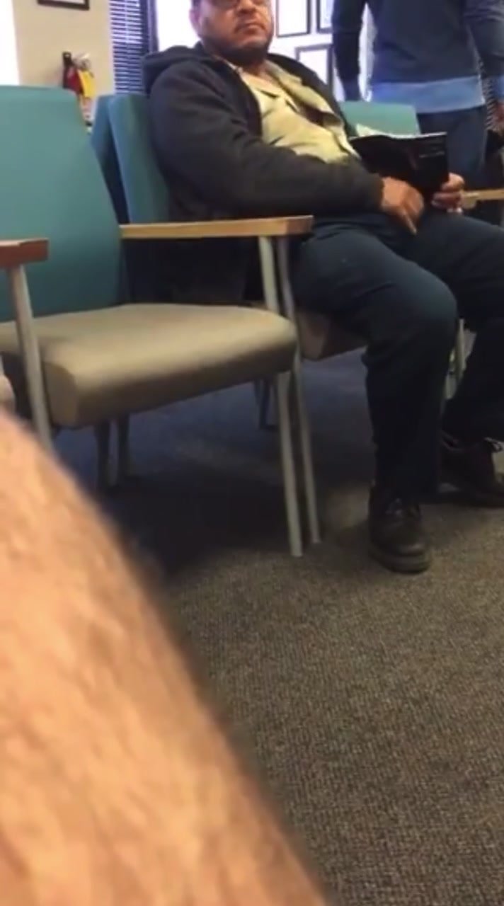 Flashing Big Cock in the Waiting Room