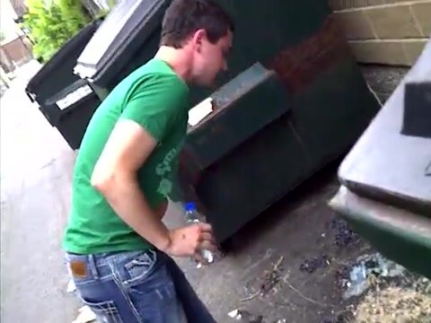 Drunk Sean Barfs In Alley