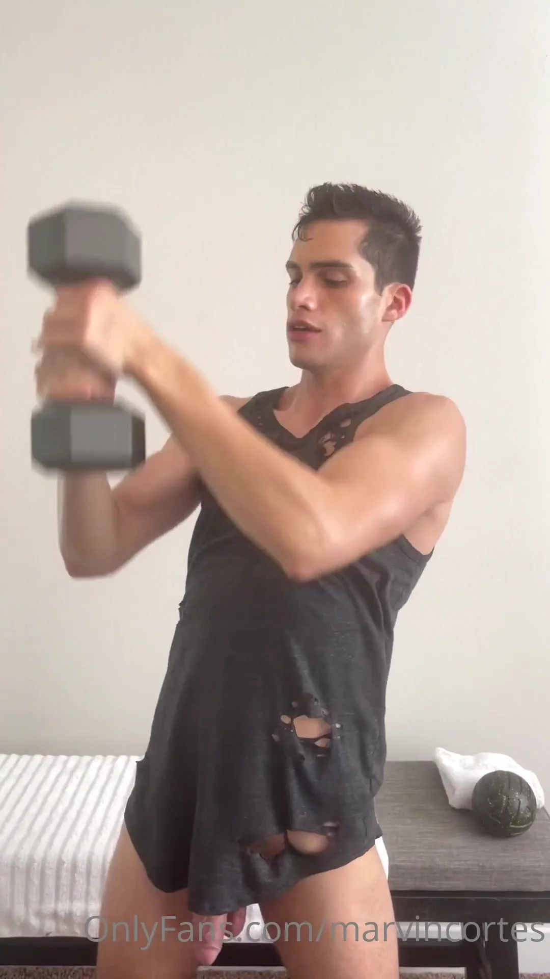 Marvin Cortes Jerking Workout - ThisVid.com
