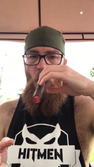 Hot ginger smoking a big cigar 3