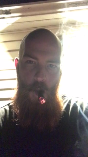 Hot ginger smoking a big cigar 6
