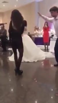 drunk girl dancing in heels