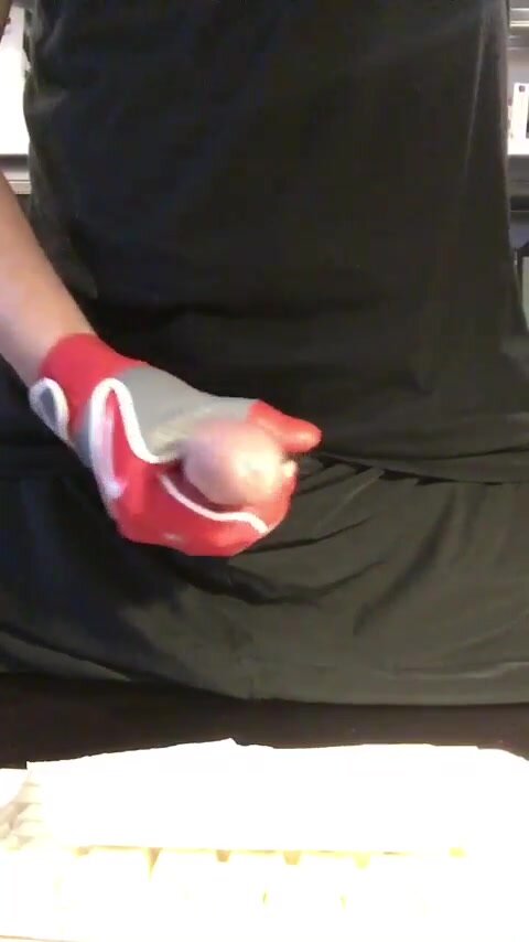 JERKING OFF WITH NIKE BATTING GLOVES [PART 2/2]