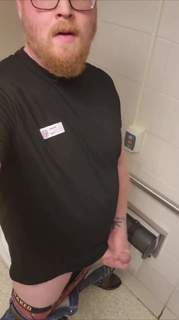 Uncut ginger cub JO & cum