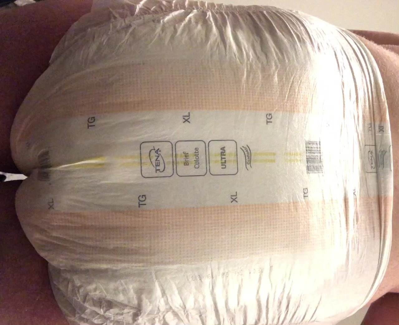 Marshmallow Mess in Tena Diaper