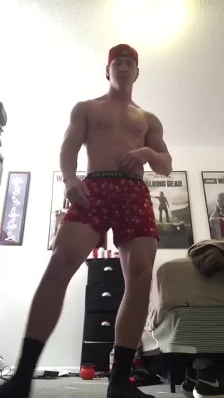 HOT COCKY STUD SHOWING OFF!