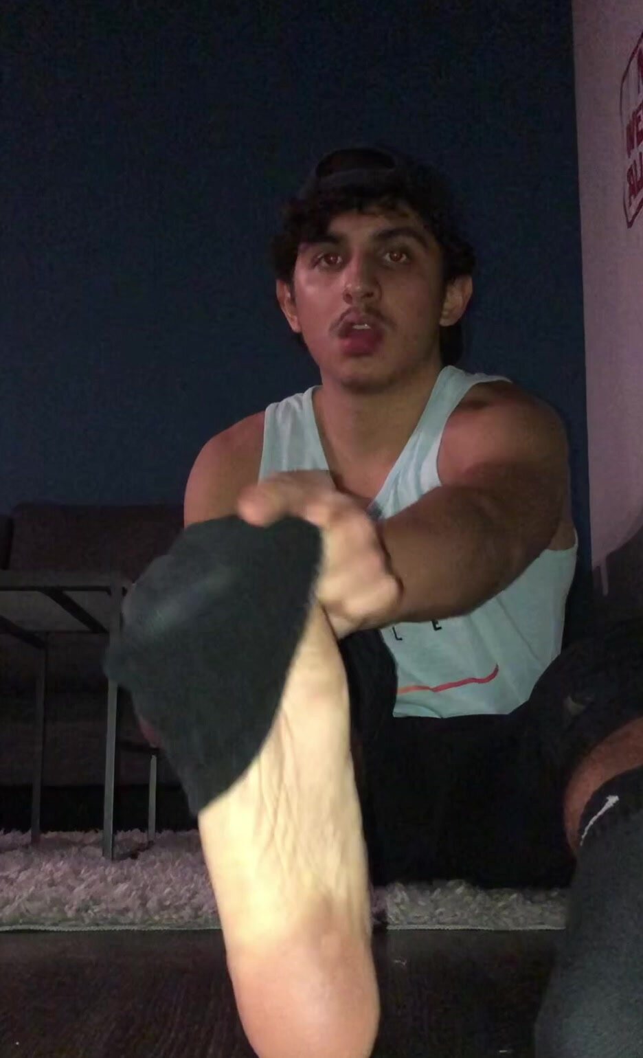 Young Arab Shows Feet