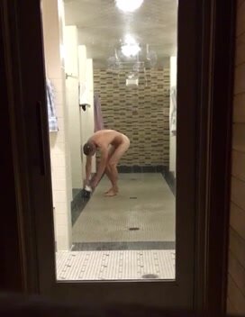 Locker Room Shower Sauna View