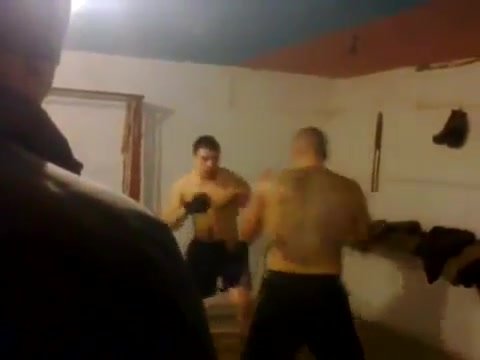 Mad Russian fight! Crazy sparring session in boxing wra