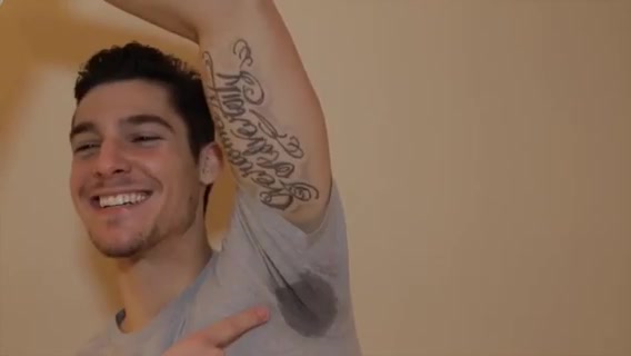 Hot Proud Cocky Guy Talks About & Shows Off His Armpit Sweat Stains