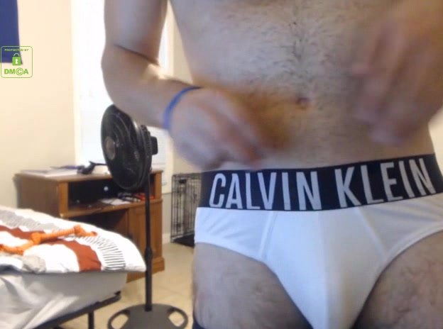 in nice white ck briefs