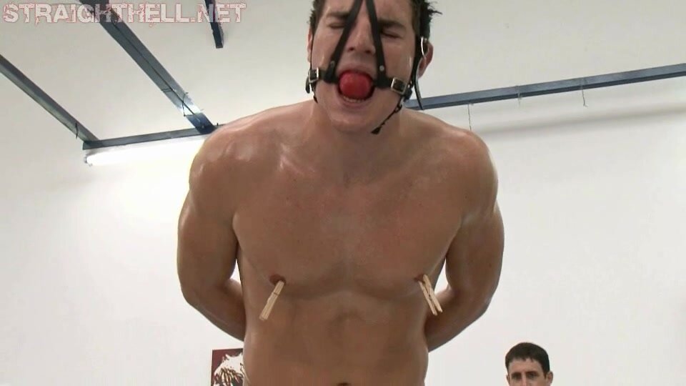 Nick Toons Bondage - BDSMç”·: nick put on display as living bound art - ThisVid.com