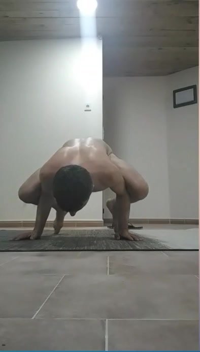 Yoga in the nude