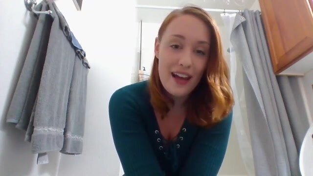Cute redhead with incontinence
