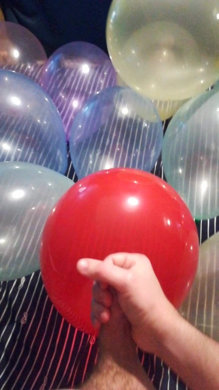 Cum on balloons