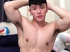 Naked Thai model in his phone clip