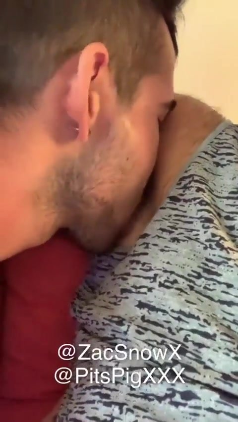 Sniffing armpits - video 4