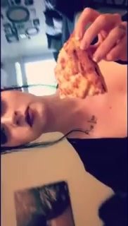 Pretty girl farts from pizza