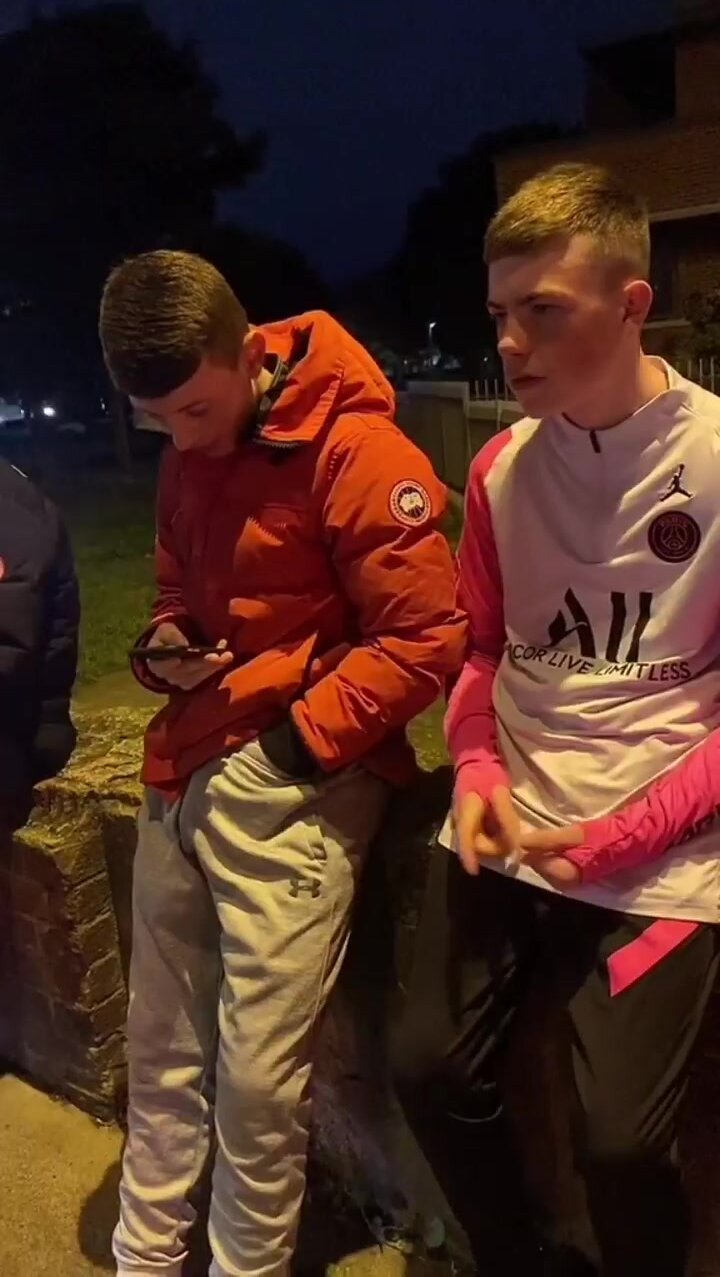 Irish lad hands down pants in public