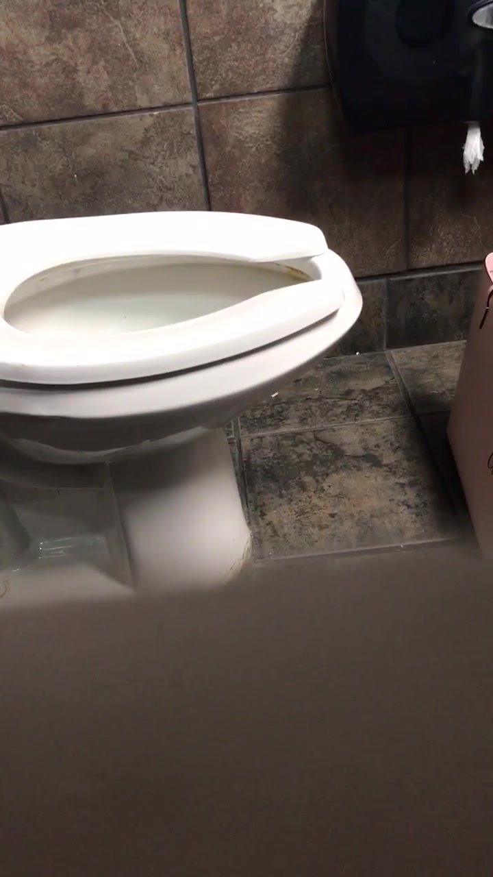 Public toilet vomit