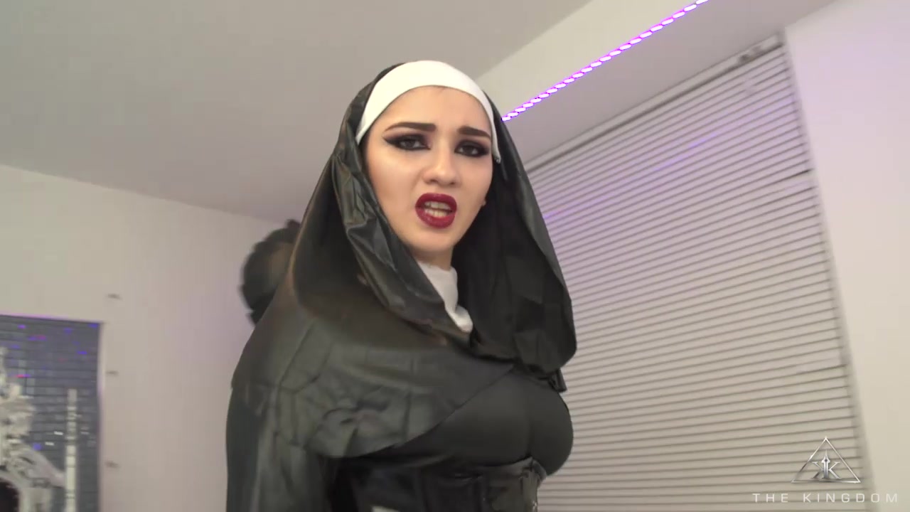 Lady K As Nun Tortures Her Slave part 1