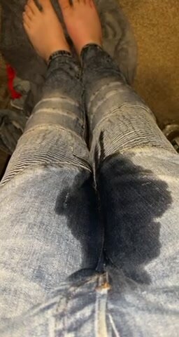 Soaked jeans