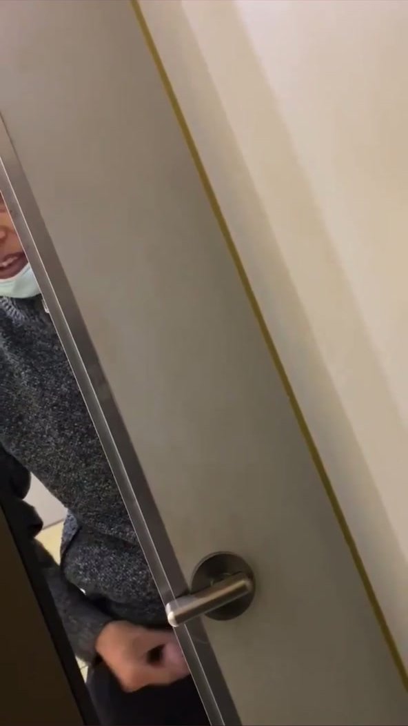 Pervy Asian Dad Wanks & Cums Near Stall!!