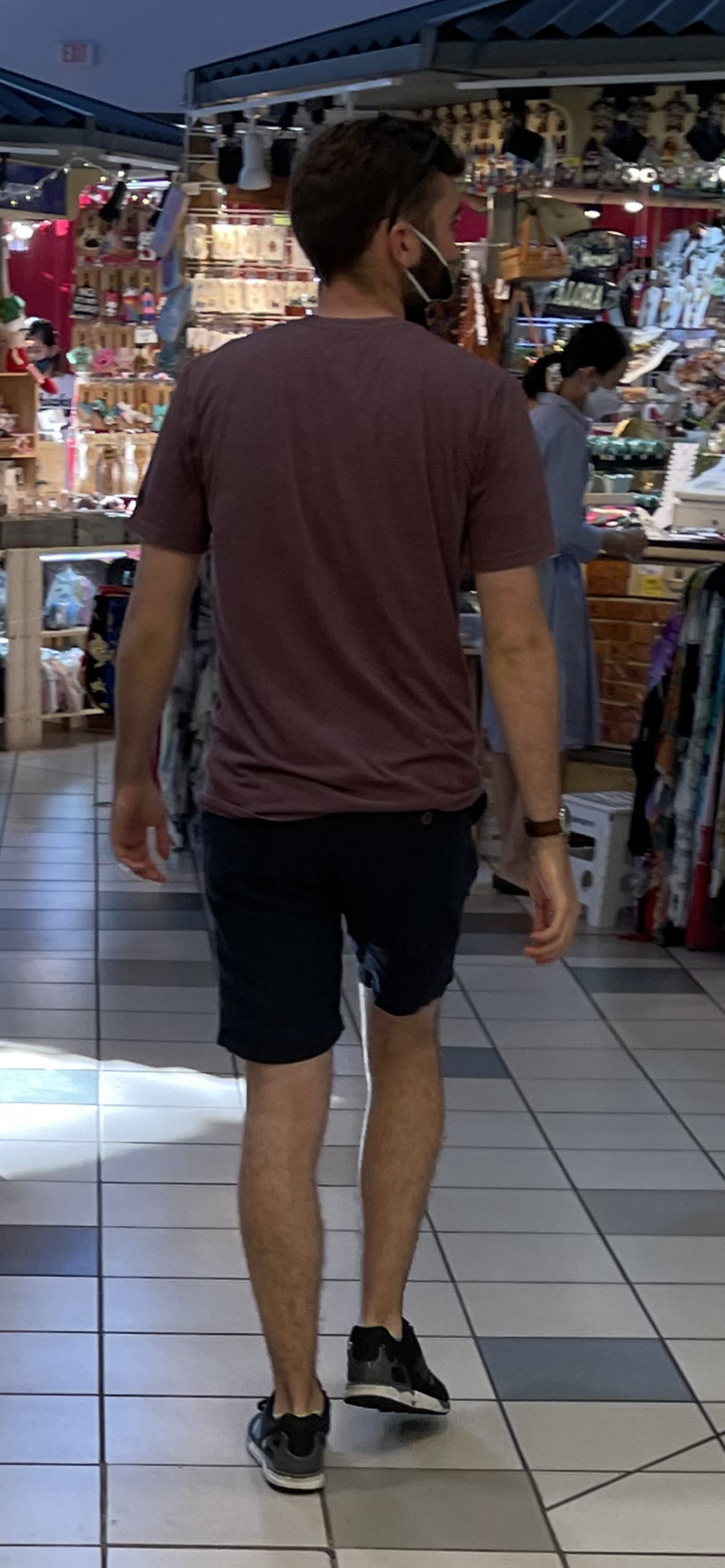 Cute young guy shits at the mall (cock shots)