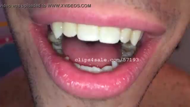 Man burping up close