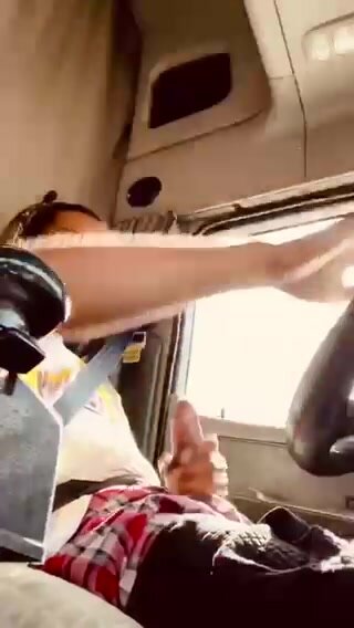 Trucker driving - video 2