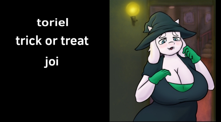 Toriel's trick or treat Halloween joi