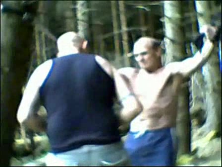 gutpunching in the forest