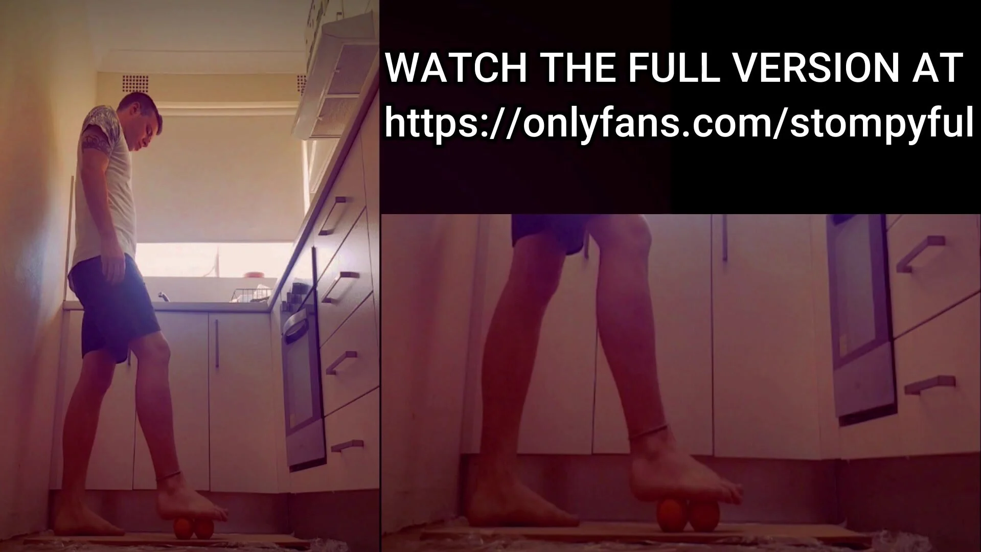 Crushing oranges under my big feet TRAILER - ThisVid.com