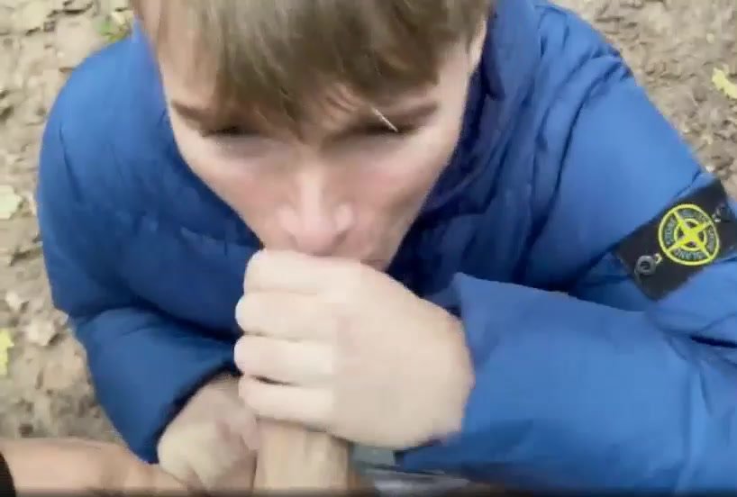 Sucking friend's sweaty and pissed dick - cum in mouth
