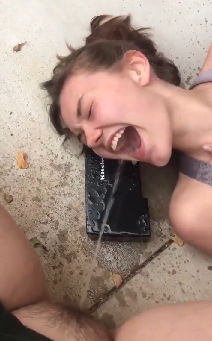 Pissing in her girlfriend's mouth