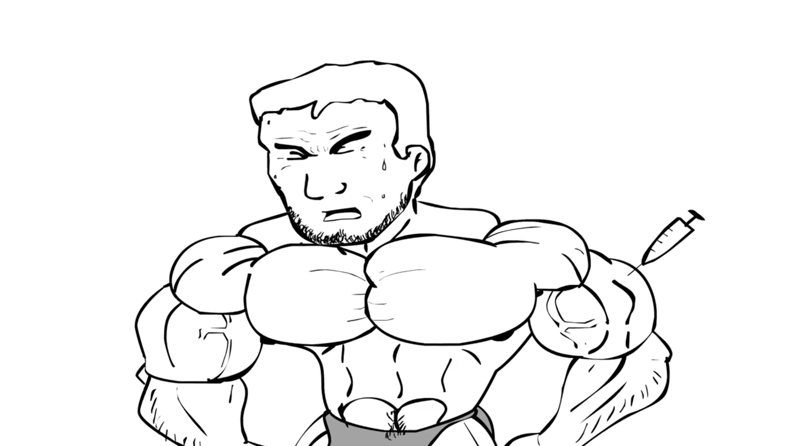 Muscle Growth Animation
