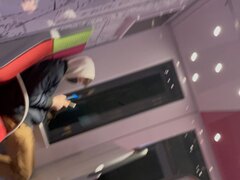 Jerking off in the train next to a guy pt 2