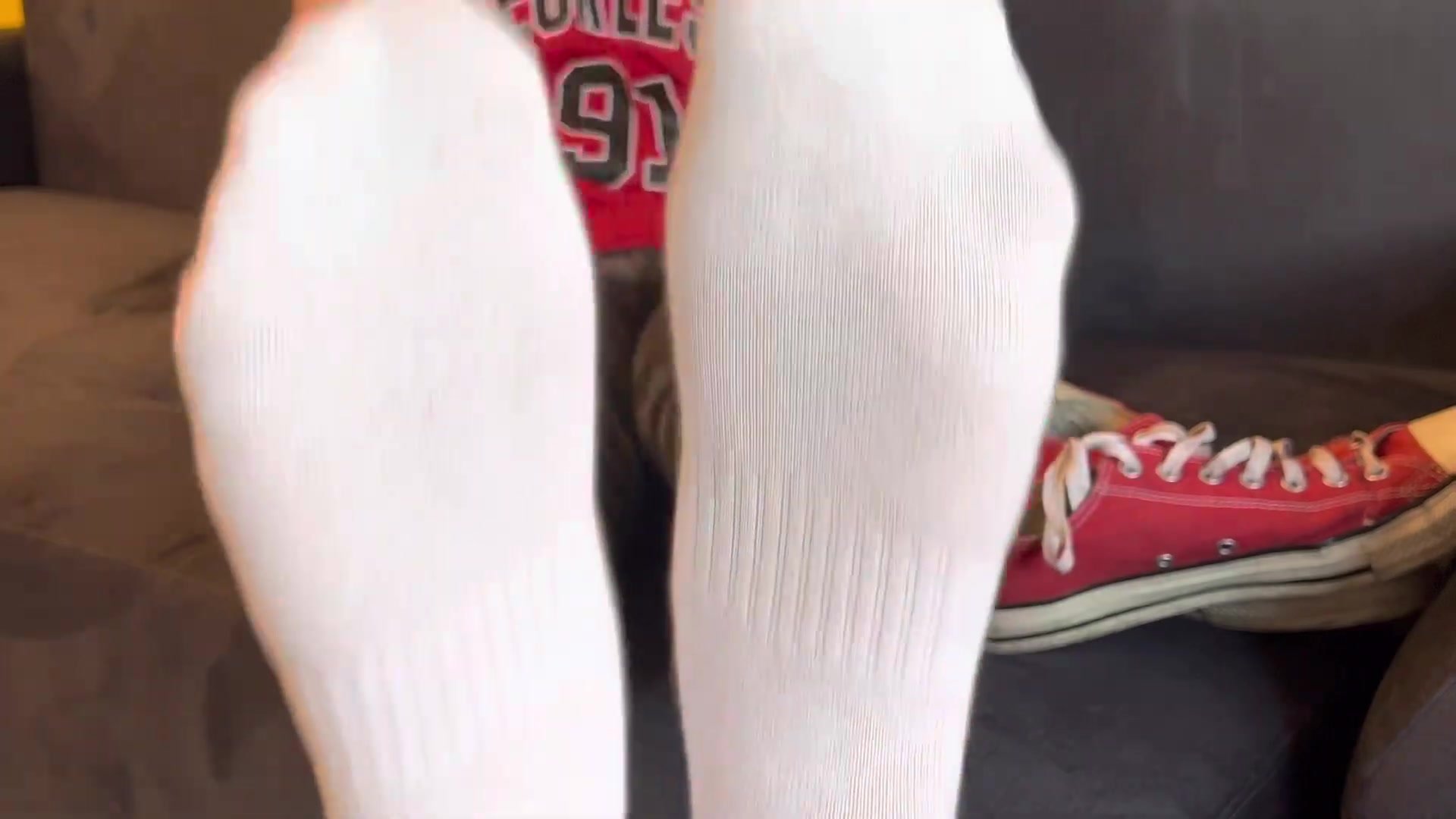 Jocks Red Converse and Sexy Socks 2