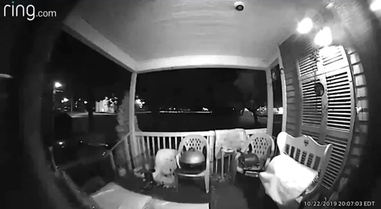 Security cam record girl farting