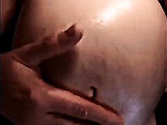 poking oiled mpreg gut navel with belching