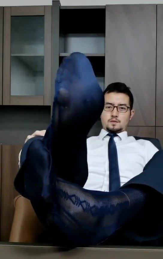 suit man in sheer socks wanna get fucked