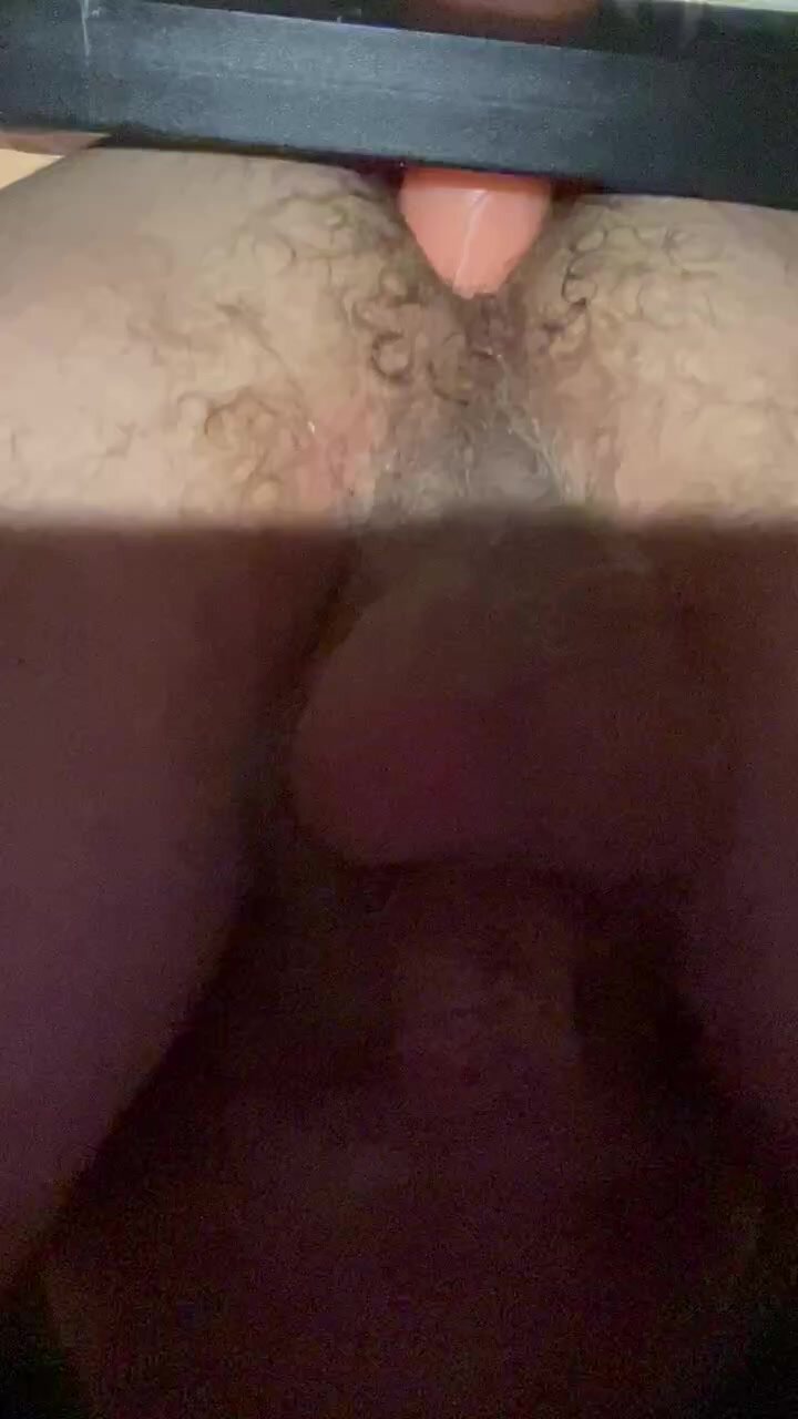 Farts on dildo