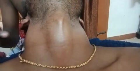 Sexy Adam’s apple massage
