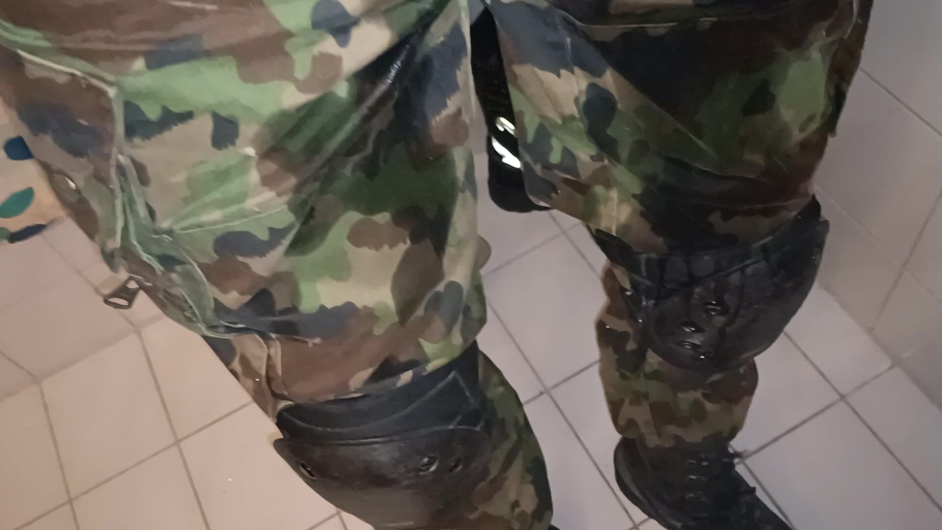 Piss over my swiss army camo uniform on the toilet