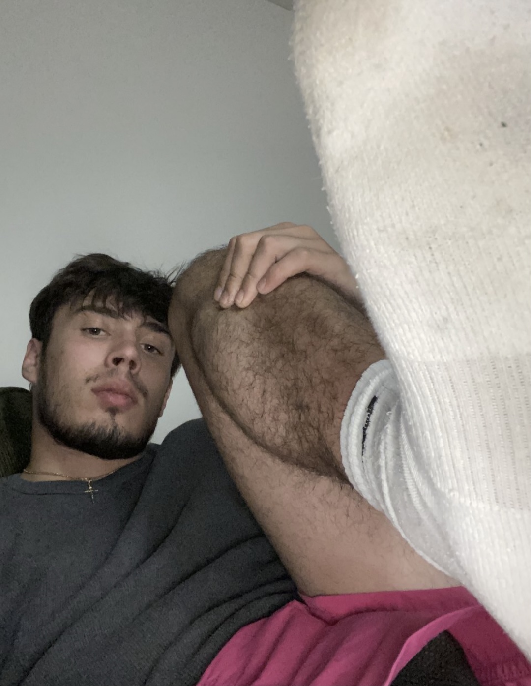 Hairy str8 boy with big dick sucked