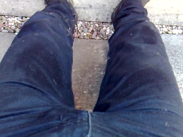 filling my jeans and boots with more piss
